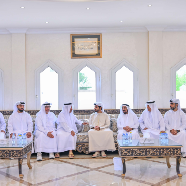 Rashid bin Humaid Offers Condolences for the Death of Mahra Khalfan Al Matrooshi